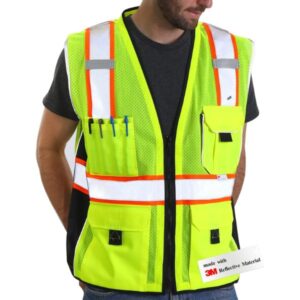 Áo Gile Phản Quang Nhiều Túi