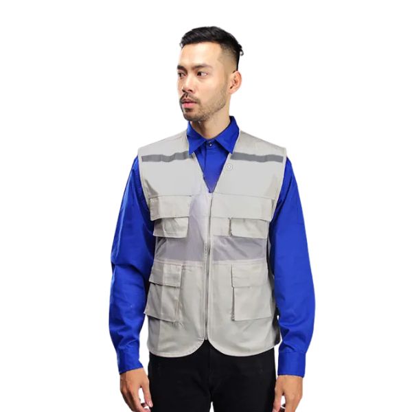 Áo Gile Phản Quang Form Rộng Bản Mỏng Nhẹ Thoáng - PABH00035 2 Áo Gile Phản Quang Form Rộng Bản Mỏng