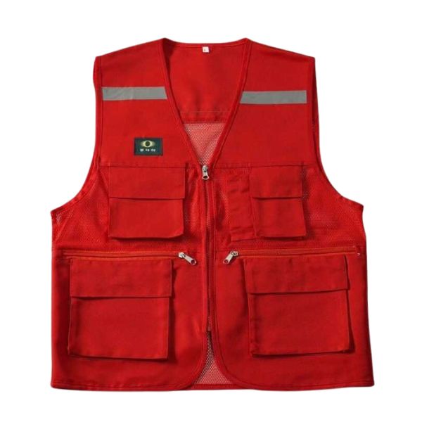 Áo Gile Phản Quang Form Rộng Bản Mỏng Nhẹ Thoáng - PABH00035 3 Áo Gile Phản Quang Form Rộng Viền Nổi