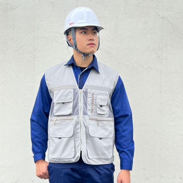 Áo Gile Phản Quang Cho Công Nhân Thoáng Mát