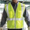 Áo Lưới Phản Quang Viền Bạc Thiết Kế Nổi Bật Cho Công Trình - PLPQ00054