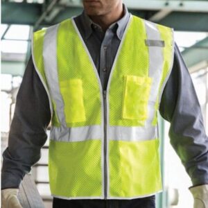 Áo Lưới Phản Quang Viền Bạc Thoáng Mát