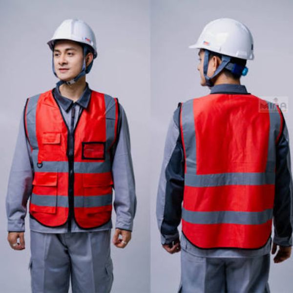 Áo Phản Quang Công Nhân Công Trường Loại Tốt 